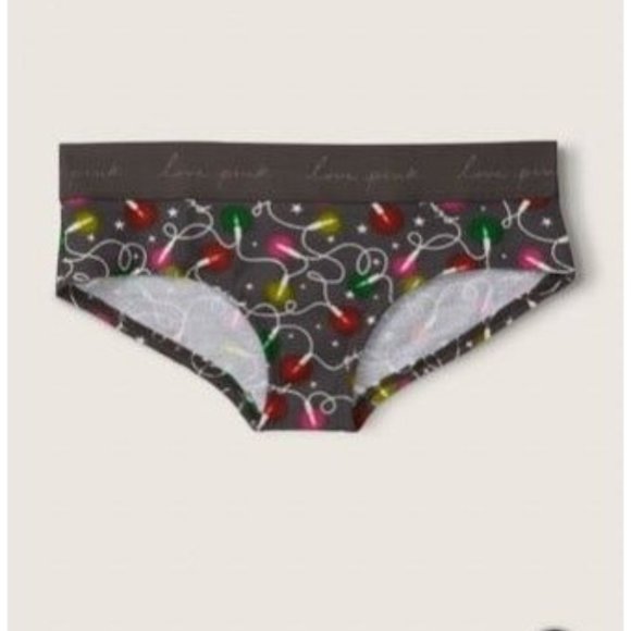 PINK Victoria's Secret Other - Victoria’s Secret XL Christmas Lights Hipster Panty NWT
